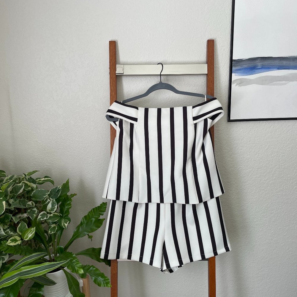 Topshop off the shoulder romper